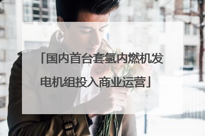 国内首台套氢内燃机发电机组投入商业运营