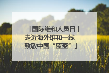 国际维和人员日丨走近海外维和一线 致敬中国“蓝盔”