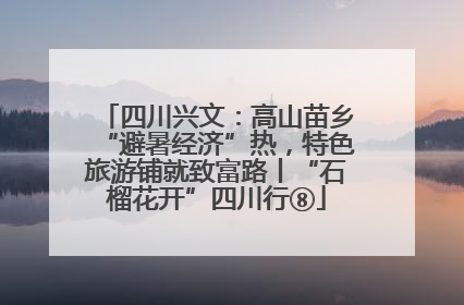 四川兴文：高山苗乡“避暑经济”热，特色旅游铺就致富路丨“石榴花开”四川行⑧