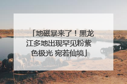 地磁暴来了！黑龙江多地出现罕见粉紫色极光 宛若仙境