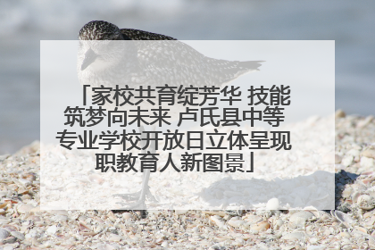 家校共育绽芳华 技能筑梦向未来 卢氏县中等专业学校开放日立体呈现职教育人新图景