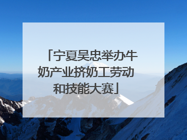 宁夏吴忠举办牛奶产业挤奶工劳动和技能大赛