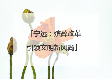 宁远：殡葬改革引领文明新风尚
