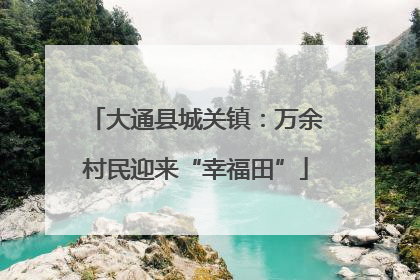 大通县城关镇：万余村民迎来“幸福田”