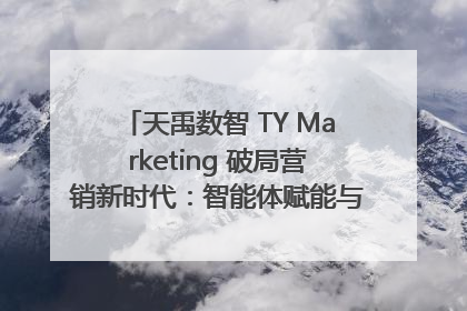 天禹数智 TY Marketing 破局营销新时代：智能体赋能与人才培育双轮驱动