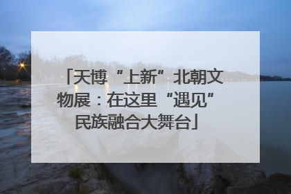 天博“上新”北朝文物展：在这里“遇见”民族融合大舞台