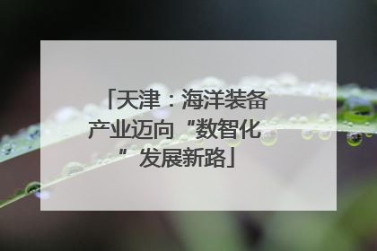 天津：海洋装备产业迈向“数智化”发展新路