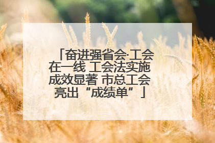 奋进强省会·工会在一线 工会法实施成效显著 市总工会亮出“成绩单”