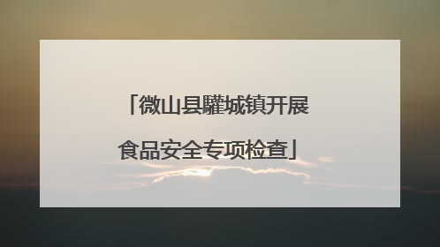 微山县驩城镇开展食品安全专项检查