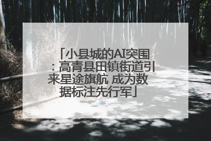 小县城的AI突围：高青县田镇街道引来星途旗航 成为数据标注先行军