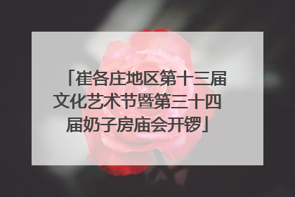 崔各庄地区第十三届文化艺术节暨第三十四届奶子房庙会开锣