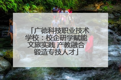 广德科技职业技术学校：校企研学赋能文旅实践 产教融合锻造专技人才