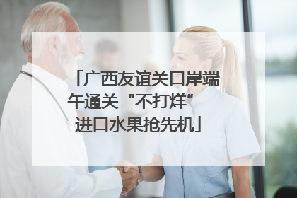 广西友谊关口岸端午通关“不打烊” 进口水果抢先机
