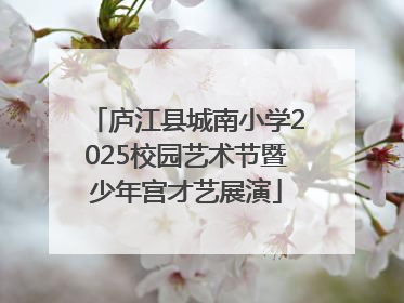 庐江县城南小学2025校园艺术节暨少年宫才艺展演