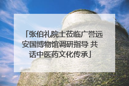 张伯礼院士莅临广誉远安国博物馆调研指导 共话中医药文化传承