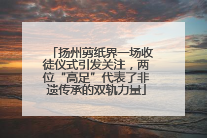 扬州剪纸界一场收徒仪式引发关注，两位“高足”代表了非遗传承的双轨力量
