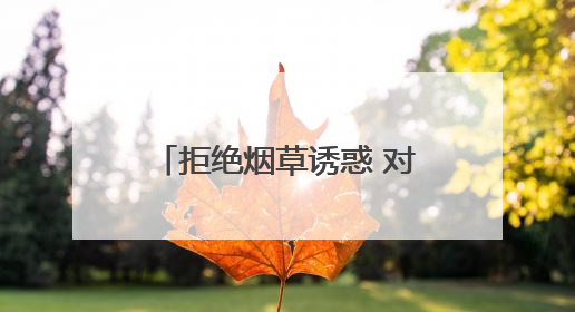 拒绝烟草诱惑 对第一支烟说不——德州市暨陵城区第38个世界无烟日主题活动走进校园