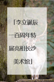 李立诞辰一百周年特展亮相长沙美术馆