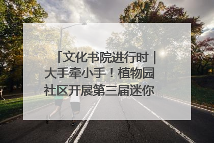 文化书院进行时｜大手牵小手！植物园社区开展第三届迷你马拉松活动