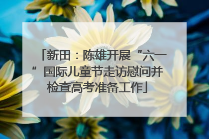 新田：陈雄开展“六一”国际儿童节走访慰问并检查高考准备工作