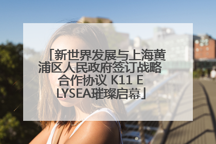新世界发展与上海黄浦区人民政府签订战略合作协议 K11 ELYSEA璀璨启幕