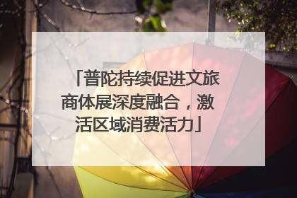 普陀持续促进文旅商体展深度融合，激活区域消费活力