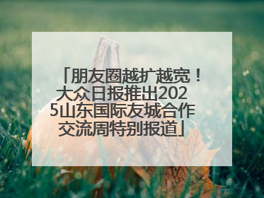 朋友圈越扩越宽！大众日报推出2025山东国际友城合作交流周特别报道