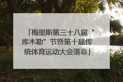 梅里斯第三十八届“库木勒”节暨第十届传统体育运动大会落幕