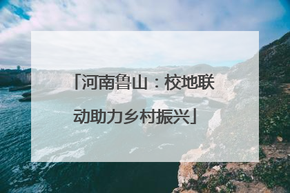 河南鲁山：校地联动助力乡村振兴