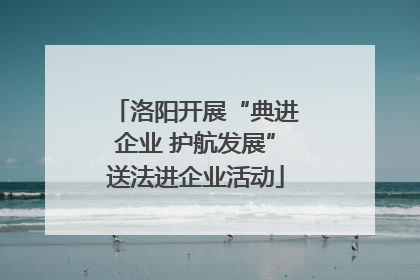 洛阳开展“典进企业 护航发展”送法进企业活动