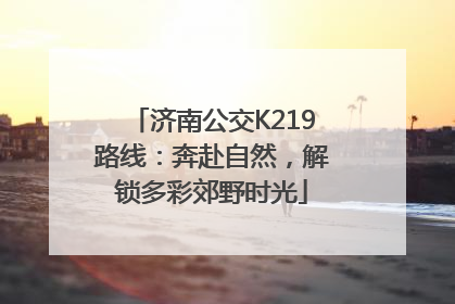 济南公交K219路线：奔赴自然，解锁多彩郊野时光