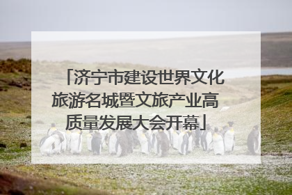 济宁市建设世界文化旅游名城暨文旅产业高质量发展大会开幕