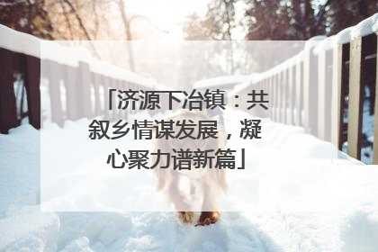济源下冶镇：共叙乡情谋发展，凝心聚力谱新篇