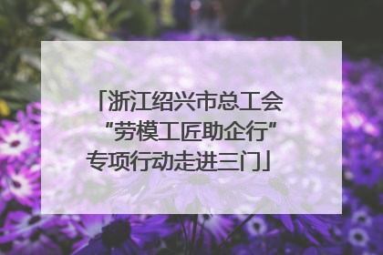 浙江绍兴市总工会“劳模工匠助企行”专项行动走进三门