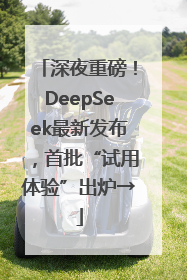 深夜重磅！DeepSeek最新发布，首批“试用体验”出炉→