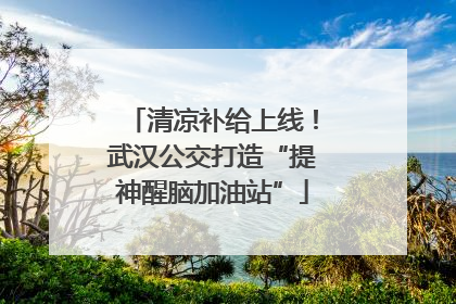 清凉补给上线！武汉公交打造“提神醒脑加油站”