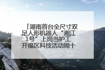 湖南首台全尺寸双足人形机器人“湘江1号”上岗当护工 开福区科技活动周十大科创项目签约