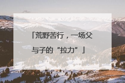 荒野苦行，一场父与子的“拉力”
