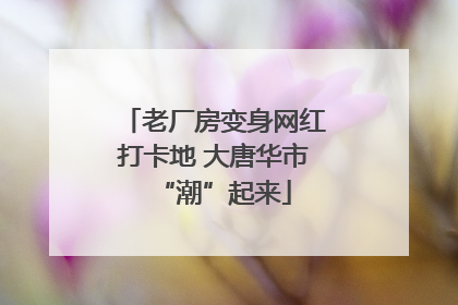 老厂房变身网红打卡地 大唐华市“潮”起来