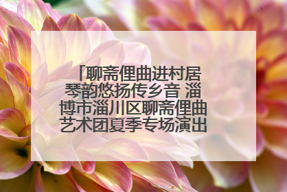 聊斋俚曲进村居 琴韵悠扬传乡音 淄博市淄川区聊斋俚曲艺术团夏季专场演出在杏园子村举行