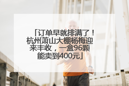 订单早就排满了！杭州萧山大棚杨梅迎来丰收，一盒96颗能卖到400元