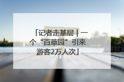 记者走基层｜一个“百草园”引来游客2万人次