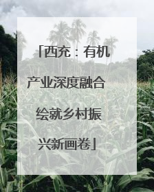西充：有机产业深度融合 绘就乡村振兴新画卷