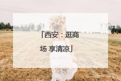 西安：逛商场 享清凉