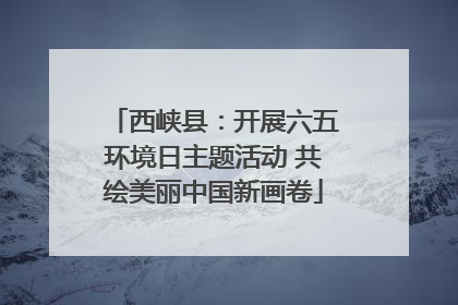西峡县：开展六五环境日主题活动 共绘美丽中国新画卷