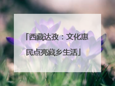 西藏达孜：文化惠民点亮藏乡生活