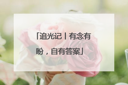 追光记丨有念有盼，自有答案