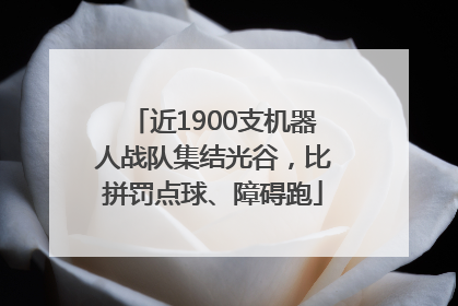 近1900支机器人战队集结光谷，比拼罚点球、障碍跑