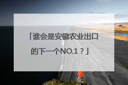 谁会是安徽农业出口的下一个NO.1？