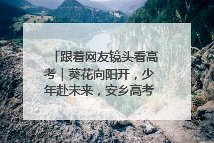跟着网友镜头看高考｜葵花向阳开，少年赴未来，安乡高考首日的希望图景